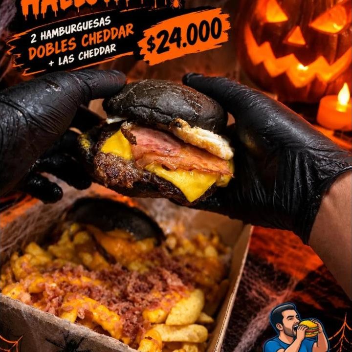 Promo de Halloween de Messirve con pan negro